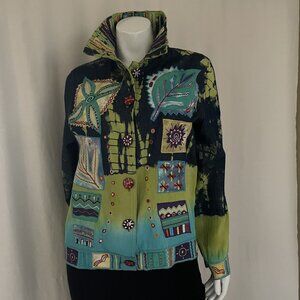 Vintage, Julia Ian Multicolored Embroidery Jacket, excellent used condition